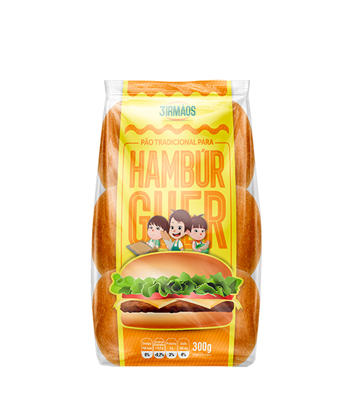 Pão de Hamburger 300g