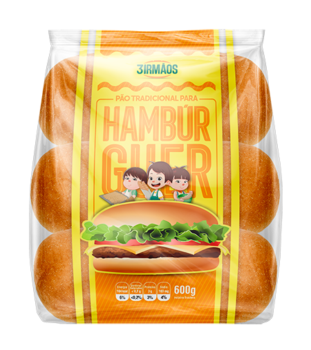 Pão de Hamburger 600g
